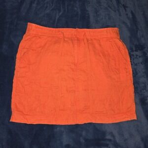 Caslon Bright Orange Mini Skirt  Womens Size Medium